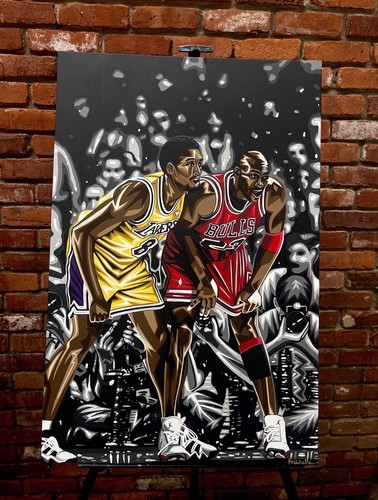 kobe jordan painting