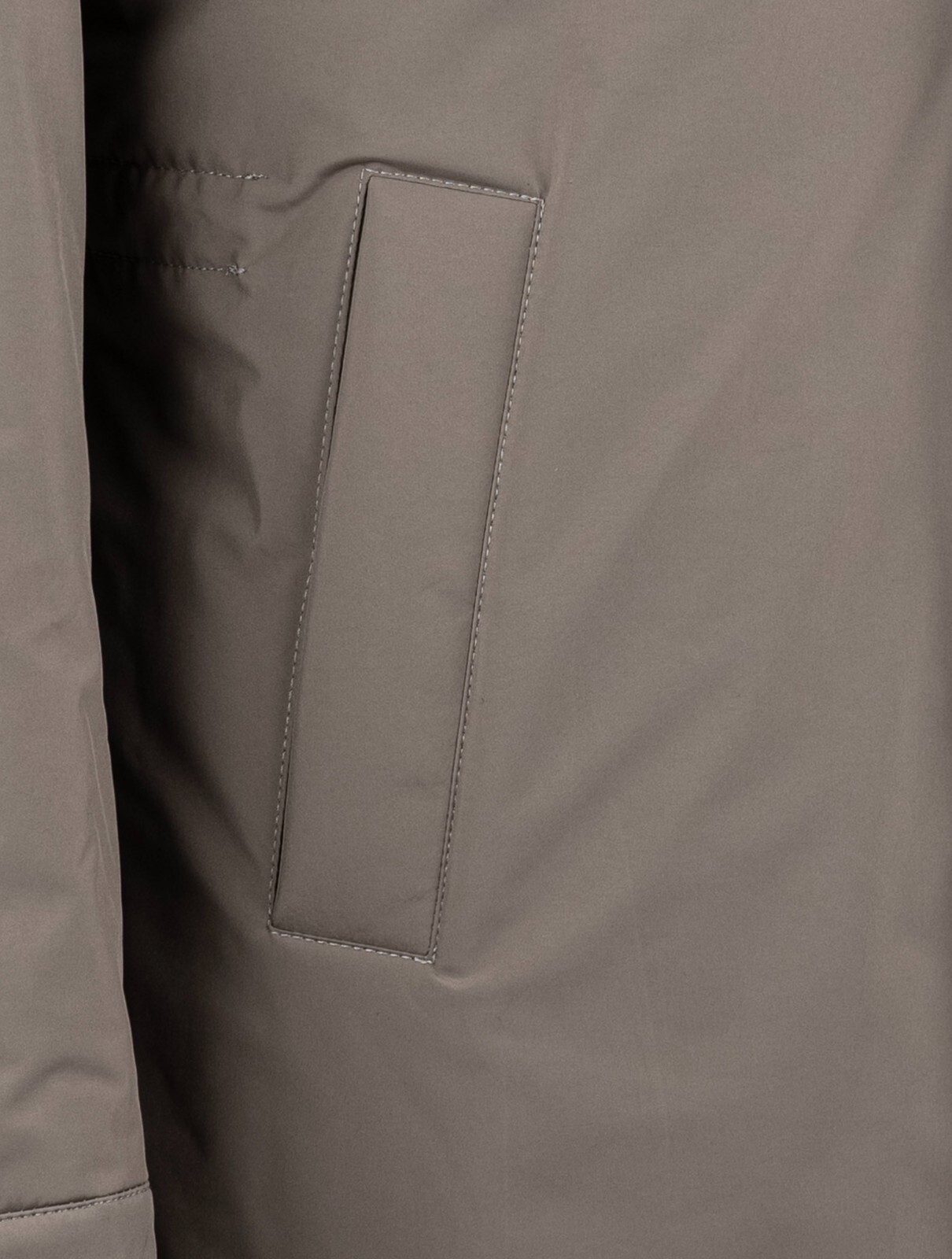 Pre-owned Barba Napoli Coat Pu With Lapin Fur Size 42 Us 52 Eu Bncx5 In Traupe