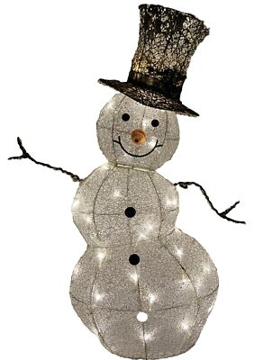Snowman LED Light  Battery Operated Enchanted Forest Christmas Decoration 32 