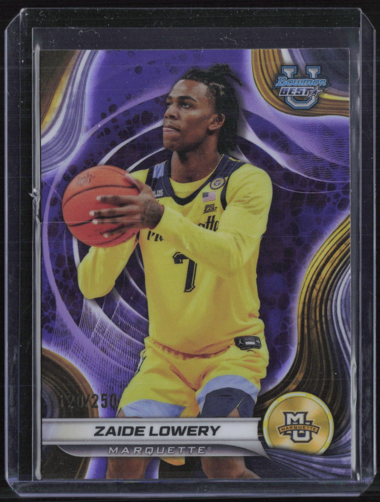 2025 Bowman U Best Purple Refractor #83 Zaide Lowery 120/250