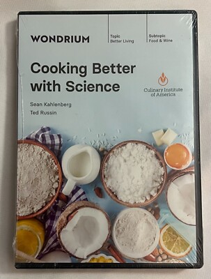 Cooking Better with Science DVD Wondrium, Sean Kahlenberg, Ted Russin New/Sealed