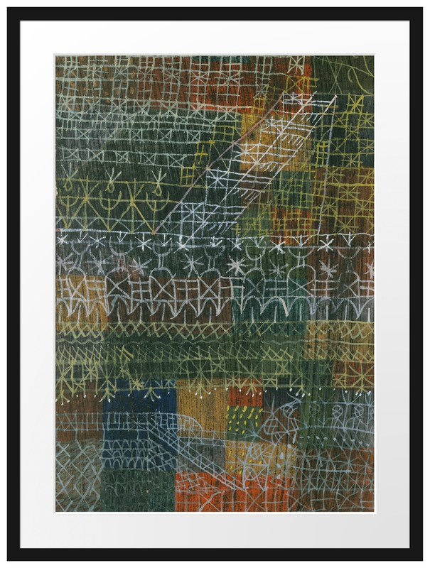 Paul Klee - Structur I, Cadre & Passepartout