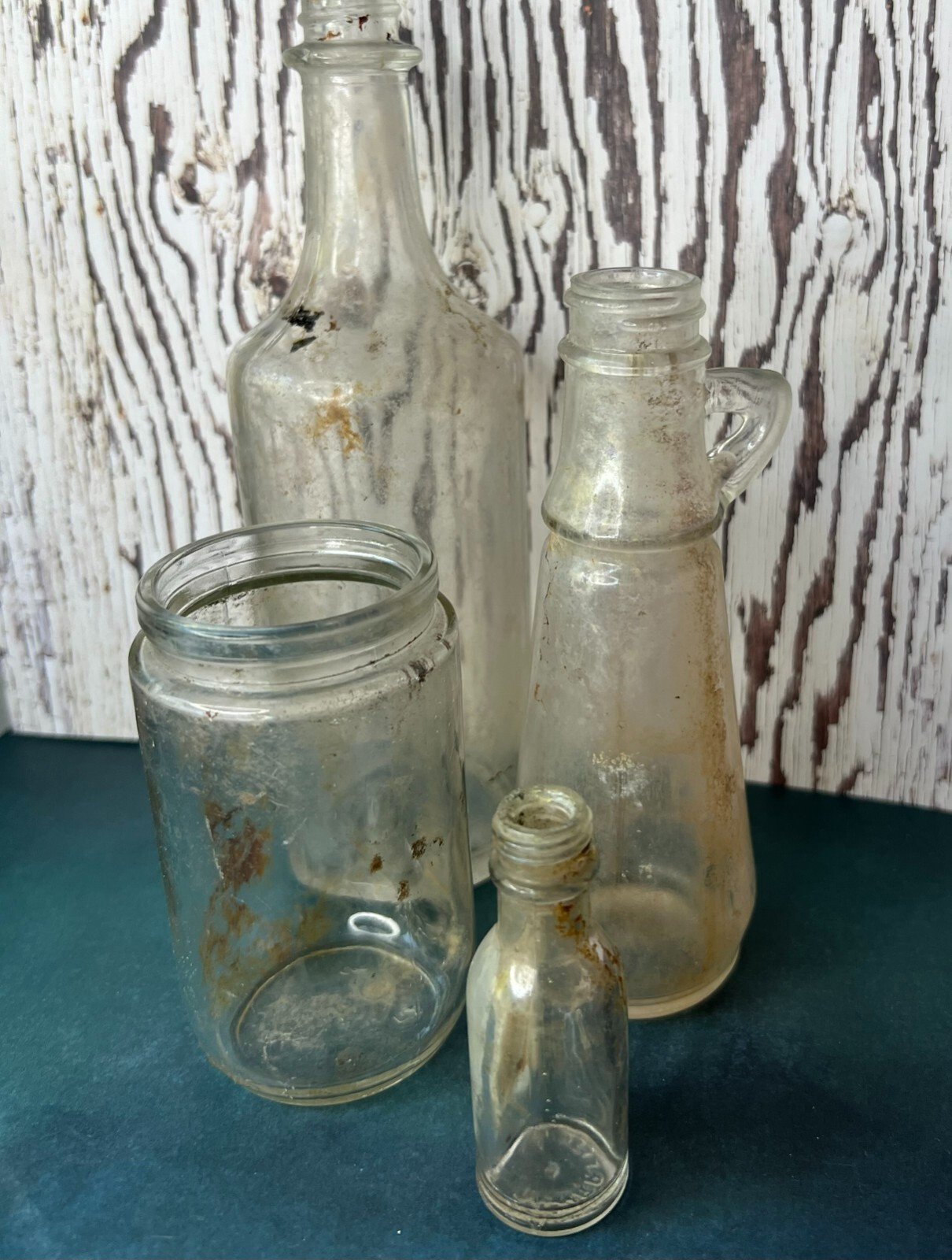希少！　レトロガラス瓶　4個　D480 Lot of 4 Vintage Glass Bottles | eBay
