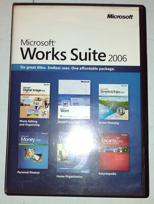 Microsoft Works Suite 2006 Computer Software With Product key