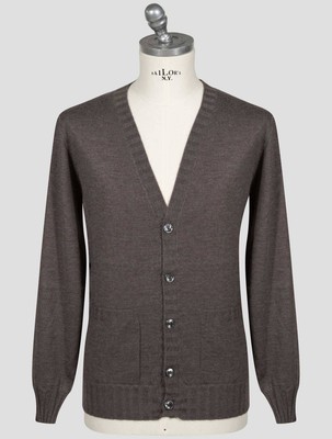 Fioroni Brown Cashmere Cardigan FI569 Man
