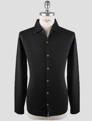 Gran Sasso Black Virgin Wool Shirt GS294 Man