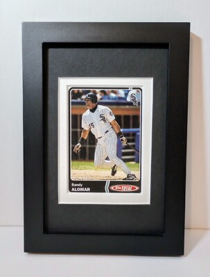 Sandy Alomar Chicago White Sox Framed Baseball Card Plaque 2003 Topps Total #36