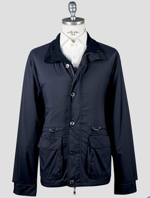 Fioroni Blue Pl Coat FI753 Man