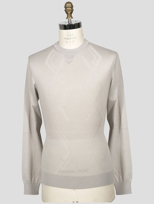 Fioroni Gray Cashmere Sweater Crewneck FI472 Man