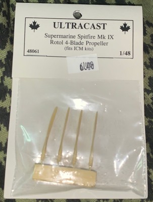 SPITFIRE IX ROTOL 4-BLADES ULTRACAST 48061 ICM 1/48 FREE USA SHIPPING