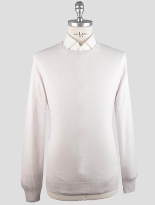 Gran Sasso Light Gray Virgin Wool Sweater Crewneck GS86 Man