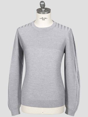 Fioroni Gray Virgin Wool Sweater Crewneck FI473 Man