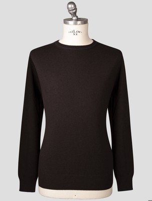 Fioroni Brown Wool Cashmere Sweater Crewneck FI311 Man