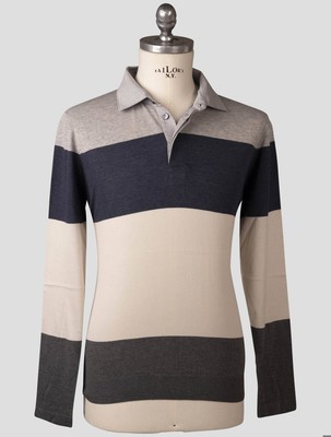 Fioroni Multicolor Cotton Sweater Polo FI242 Man