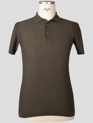 Fioroni Green Cotton Cashmere Polo FI280 Man