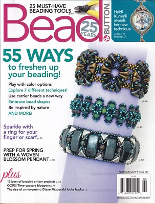Bead & Button Magazine 55 Ways to Freshen Up Your Beading February 2019