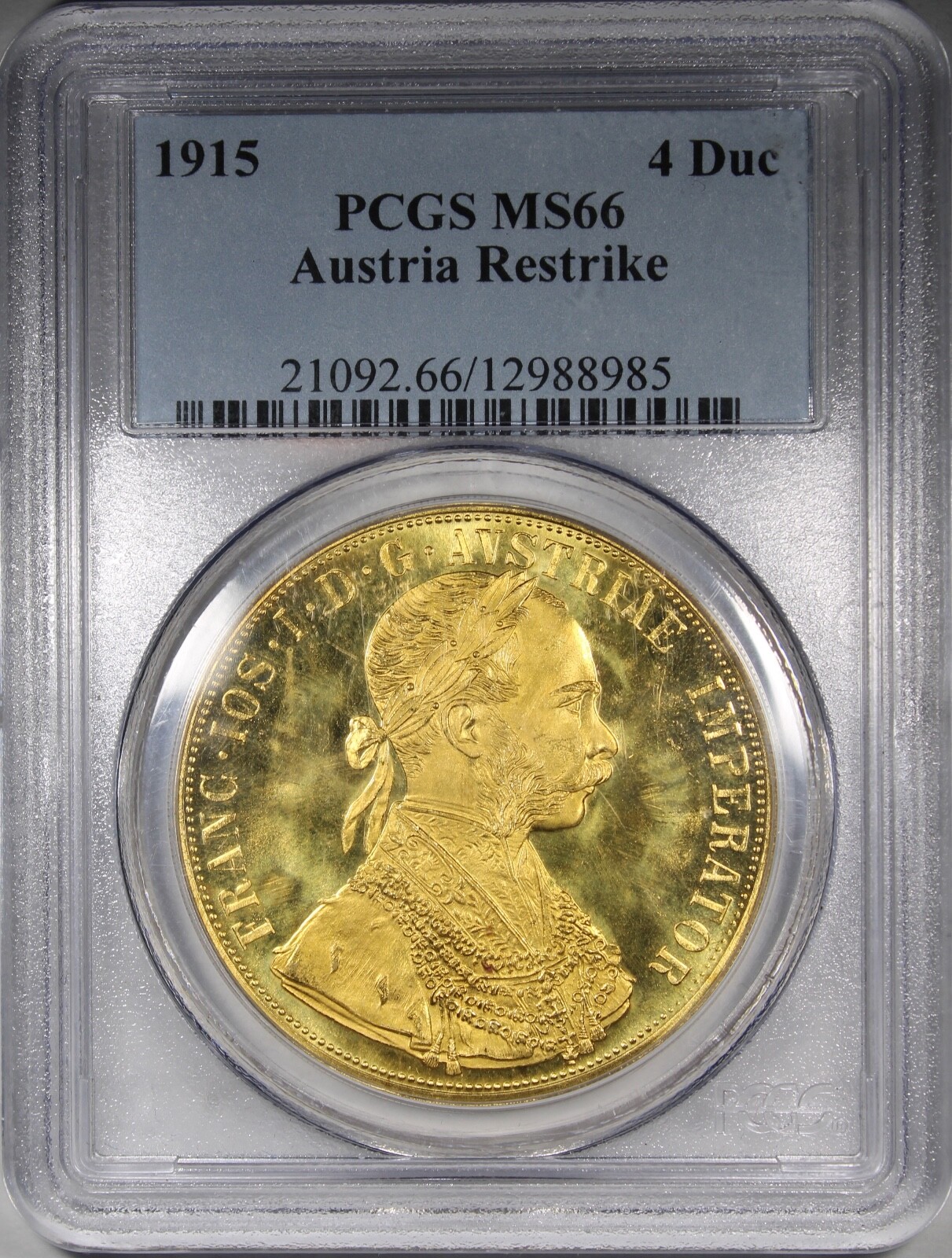 コレクション 1915 Austria Ducat MS68 NGC 🐘 VERY RARE - 1915 Austria Gold 1 Ducat Restrike NGC 68