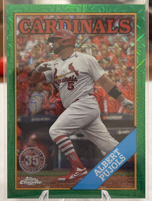 2023 Topps Series 2 Mojo Albert Pujols Green 59/99 Refractor 2T88C-76