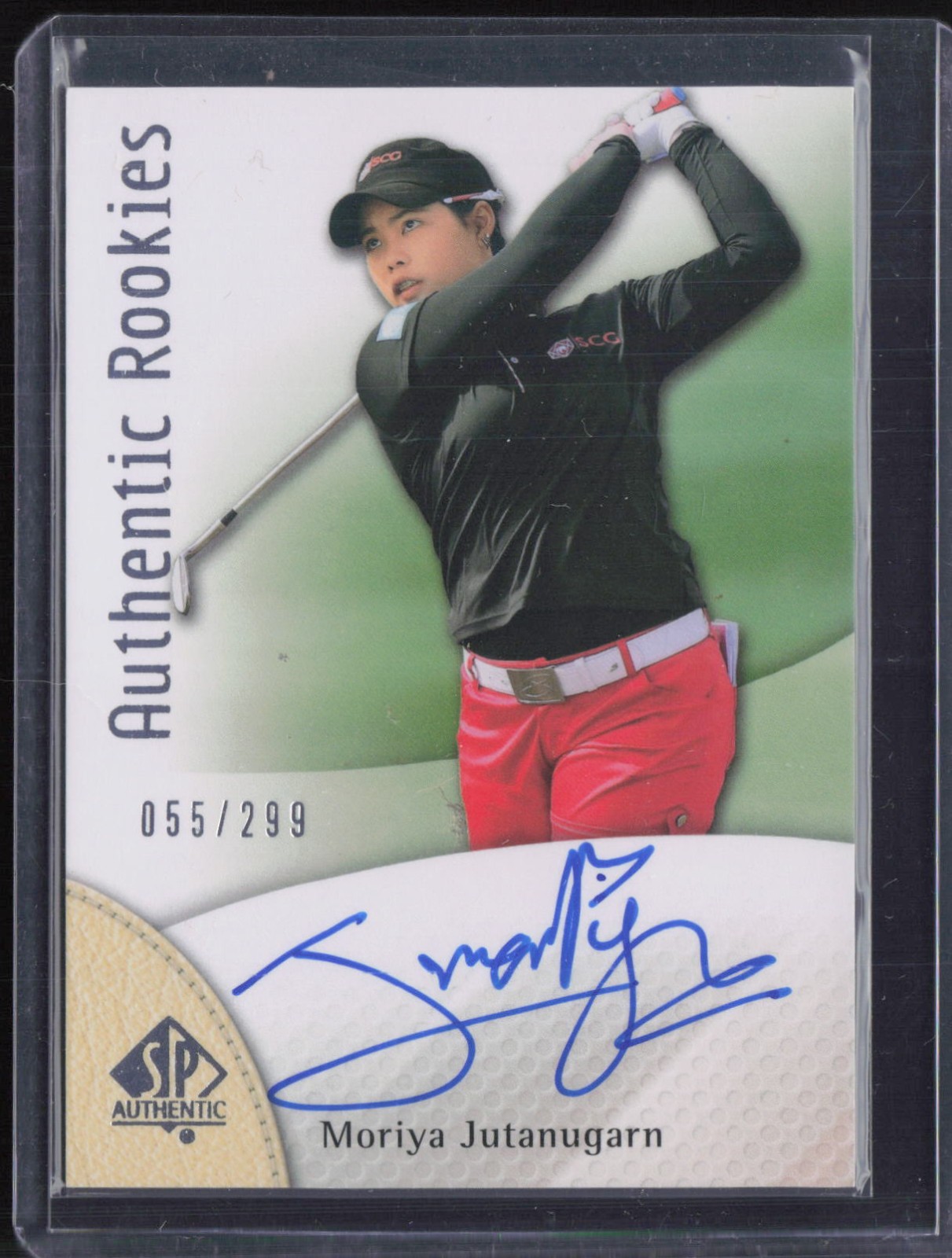 2013 SP Authentic #119 Moriya Jutanugarn 55/299 Auto Autograph RC Rookie