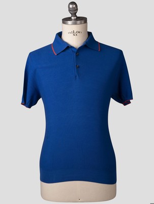 Fioroni Blue Cotton Polo FI252 Man