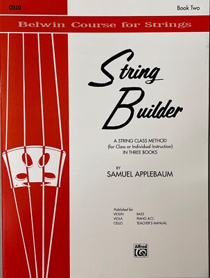 Belwin Course for Strings Series String Builder for Cello Book Two 2 Music Book