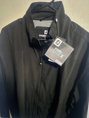 New!! 2024 FootJoy Golf HydroLite Rain Jacket Mens Large, Black, $200!!