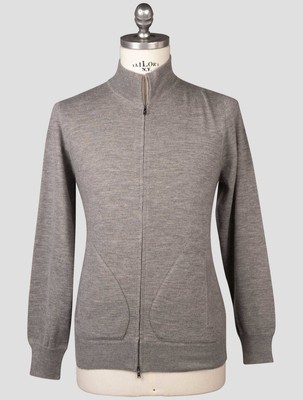 Fioroni Gray Cashmere Sweater Full Zip FI109 Man
