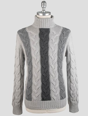 Gran Sasso Gray Virgin wool Sweater Turtleneck GS256 Man