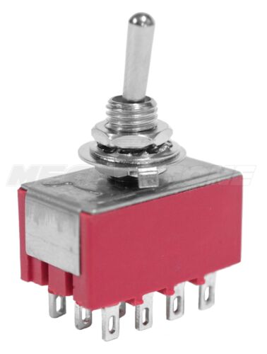 4PDT Mini Toggle Switch ON-OFF-ON Solder Lug. High Quality- USA SELLER!!!