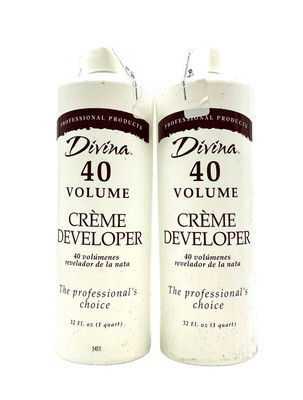 Divina 40 Volume Cream Developer The Professional's Choice 32 oz-2 Pack