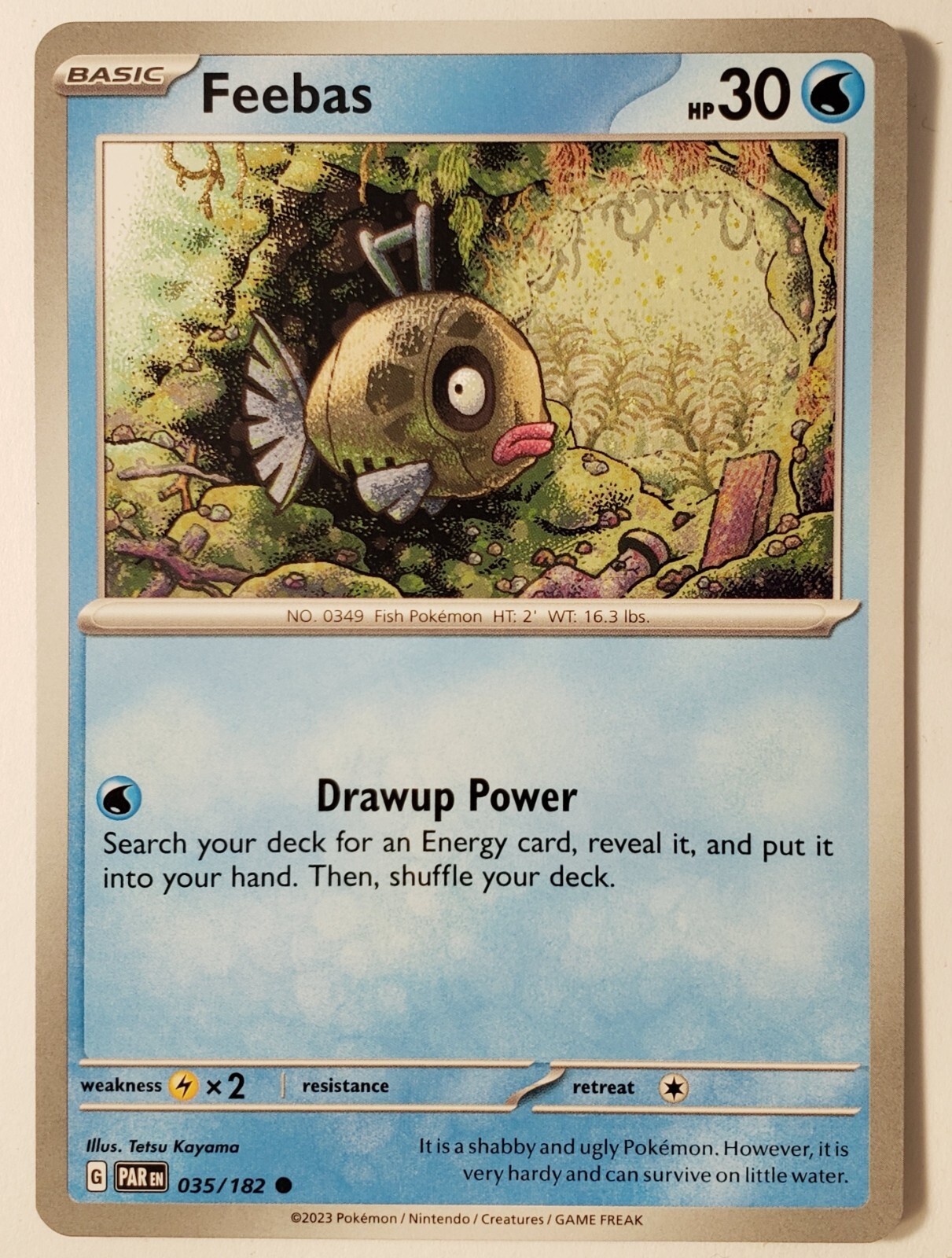 Feebas 035/182 - NM / M - Paradox Rift Pokemon Card $2 Feebas 035/182 - NM / M - Paradox Rift Pokemon Card $2