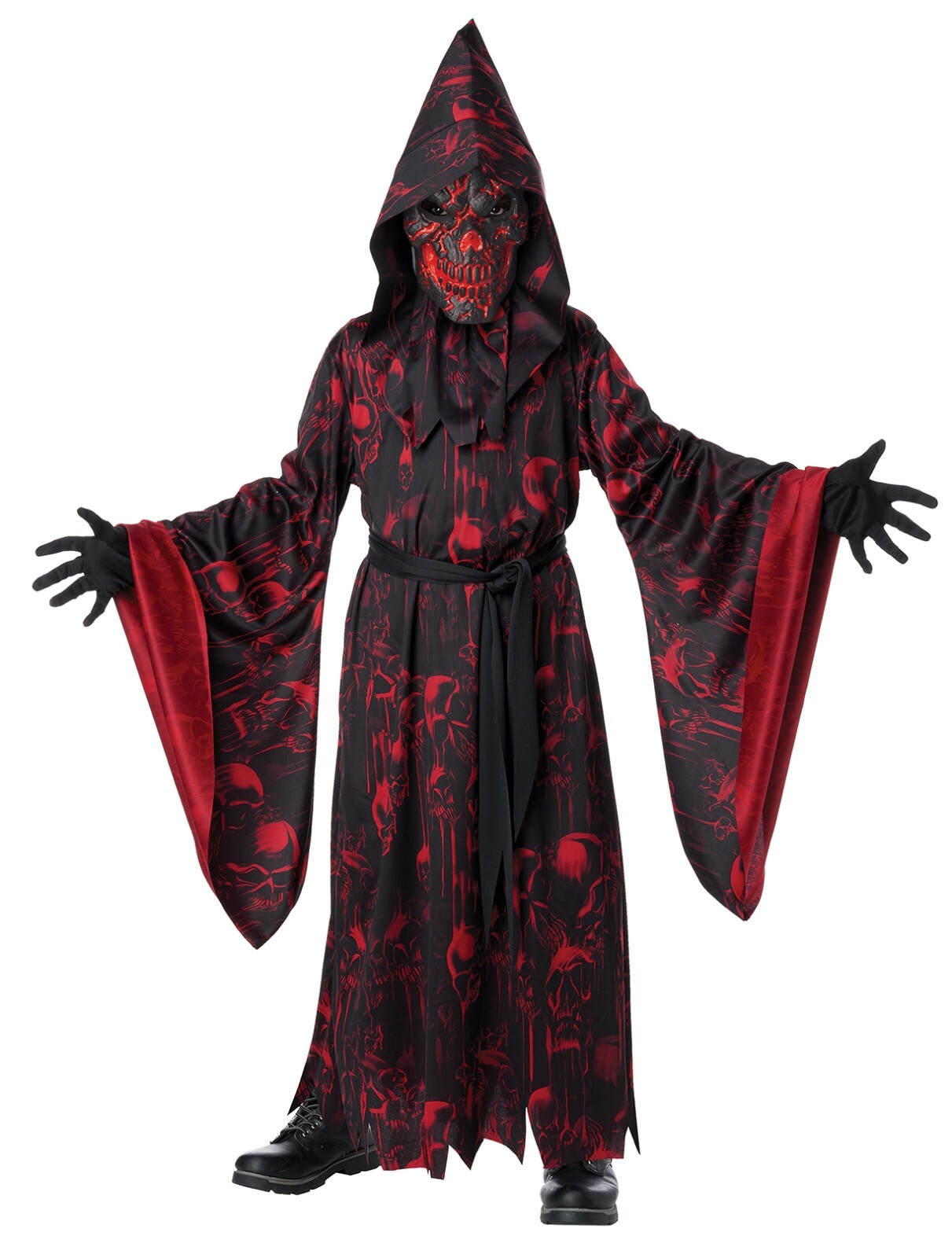 Skeleton Demon Hooded Childrens Costume Skeleton Demon Hooded Childrens Costume