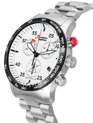Pre-owned Zeppelin Eurofighter Typhoon Chronograph Quartz 7298m-5 7298m5 Men's Watch