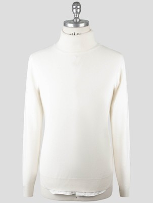 Gran Sasso White Cashmere Sweater Turtleneck GS433 Man