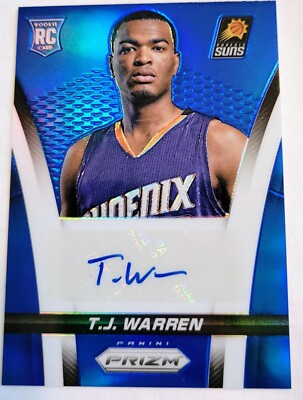 2014-15 Paninj Prizm Rookie Autos Prizm #12 T.J. Warren RC 044/399 Phoenix Suns