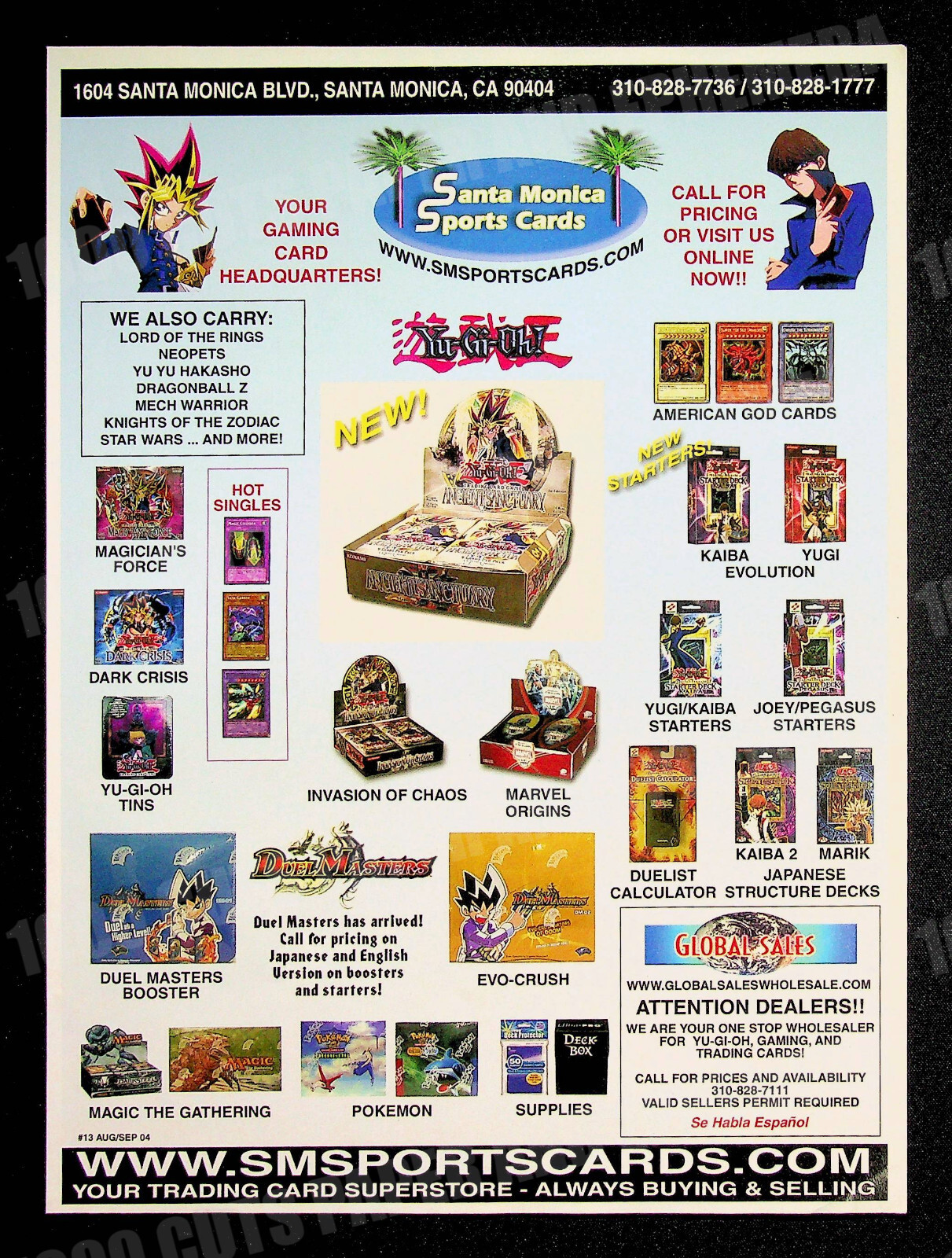 Santa Monica Sports Cards Yu-Gi-Oh! TCG 2004 Print Magazine