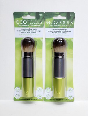 2-Pack EcoTools Retractable Face Makeup Brush