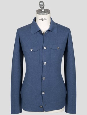 Fioroni Blue Wool Sweater Cardigan FI694 Man
