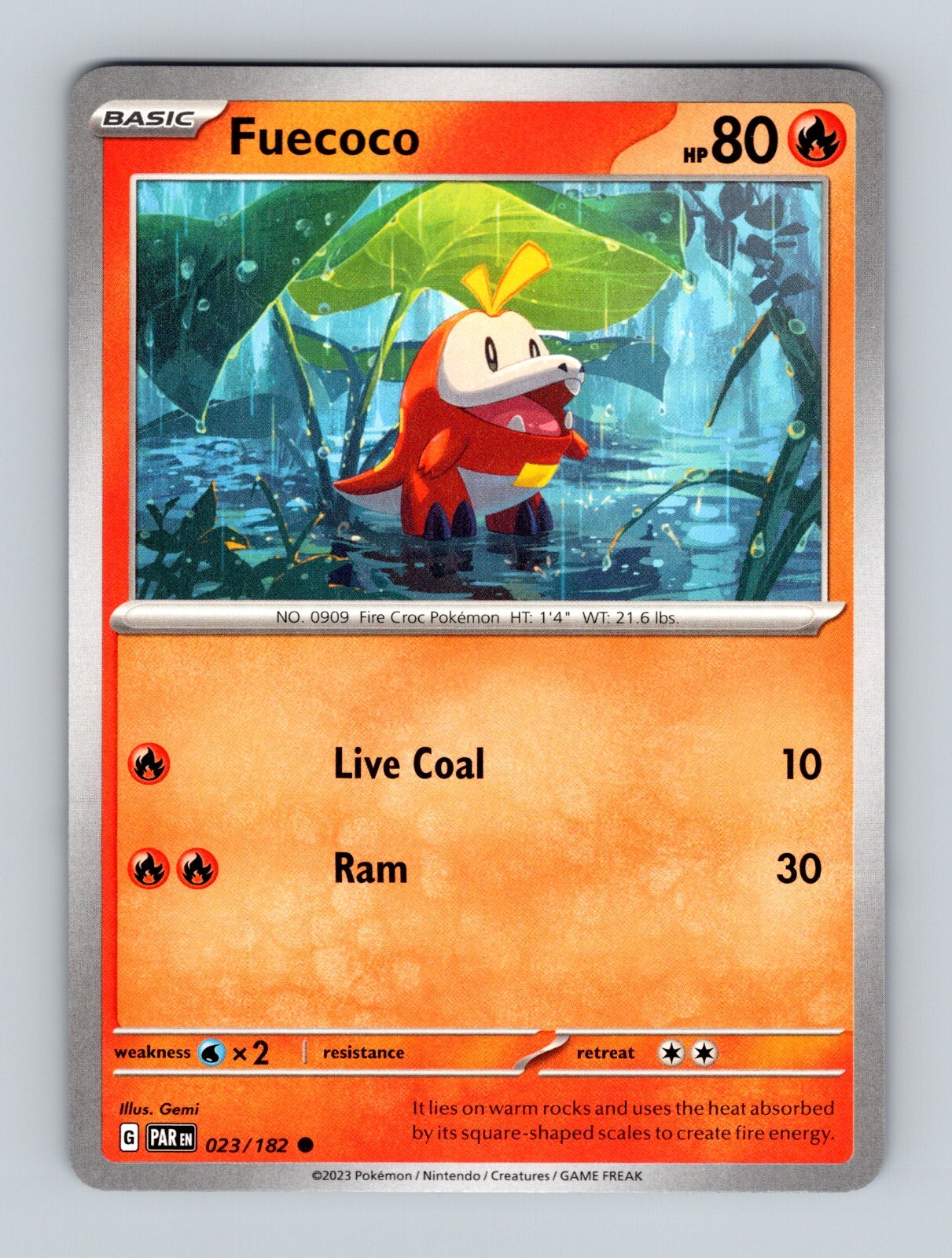 Fuecoco Pokemon TCG Card 023/182 | eBay Fuecoco Pokemon TCG Card 023/182 | eBay