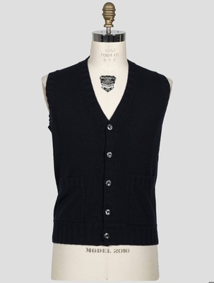 Fioroni Blue Cashmere Gilet FI572 Man