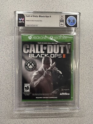 Call Of Duty Black Ops II 2 Greatest Hits Xbox One Xbox 360 SEALED WATA 9.8 A+