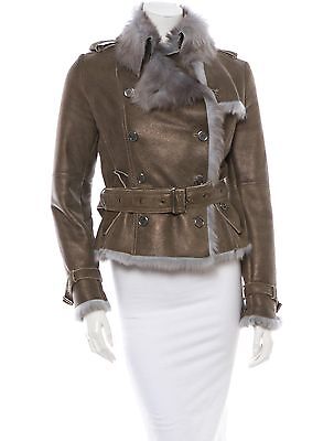 SPECTACULAR $3,995 NWT SOLD OUT BURBERRY LONDON SUEDE SHEARLING JACKET