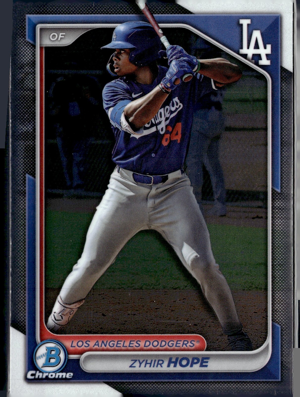 2024 Bowman Draft Baseball CHROME BDC-139 Zyhir Hope, Los 2024 Bowman Draft Baseball CHROME BDC-139 Zyhir Hope, Los