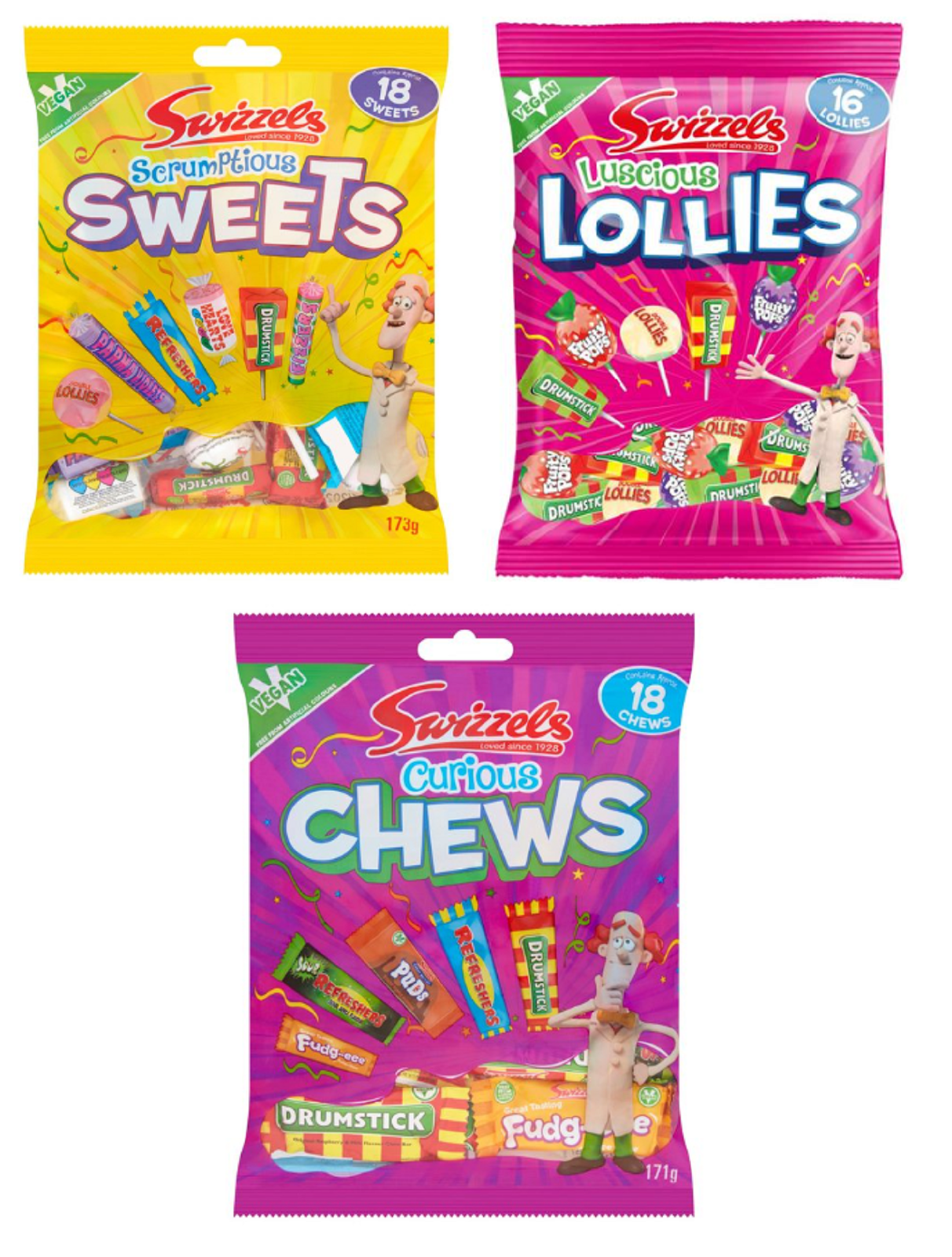 Swizzels Sweets Bundle Chewy Candy Lollipops Tub Stocking