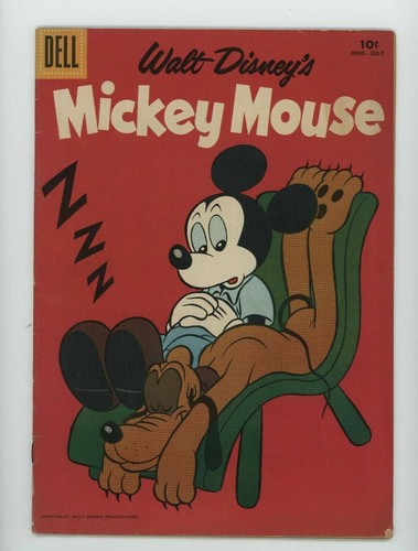 Comic Book 1958 Walt Disney's #60 Mickey Mouse Dell