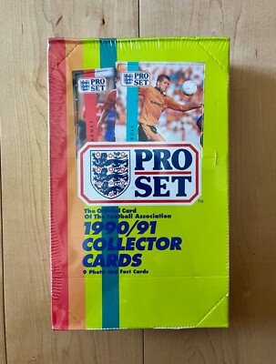 Sealed Box, 48 Packs Pro Set 1990/91 Football Soccer Collector Card