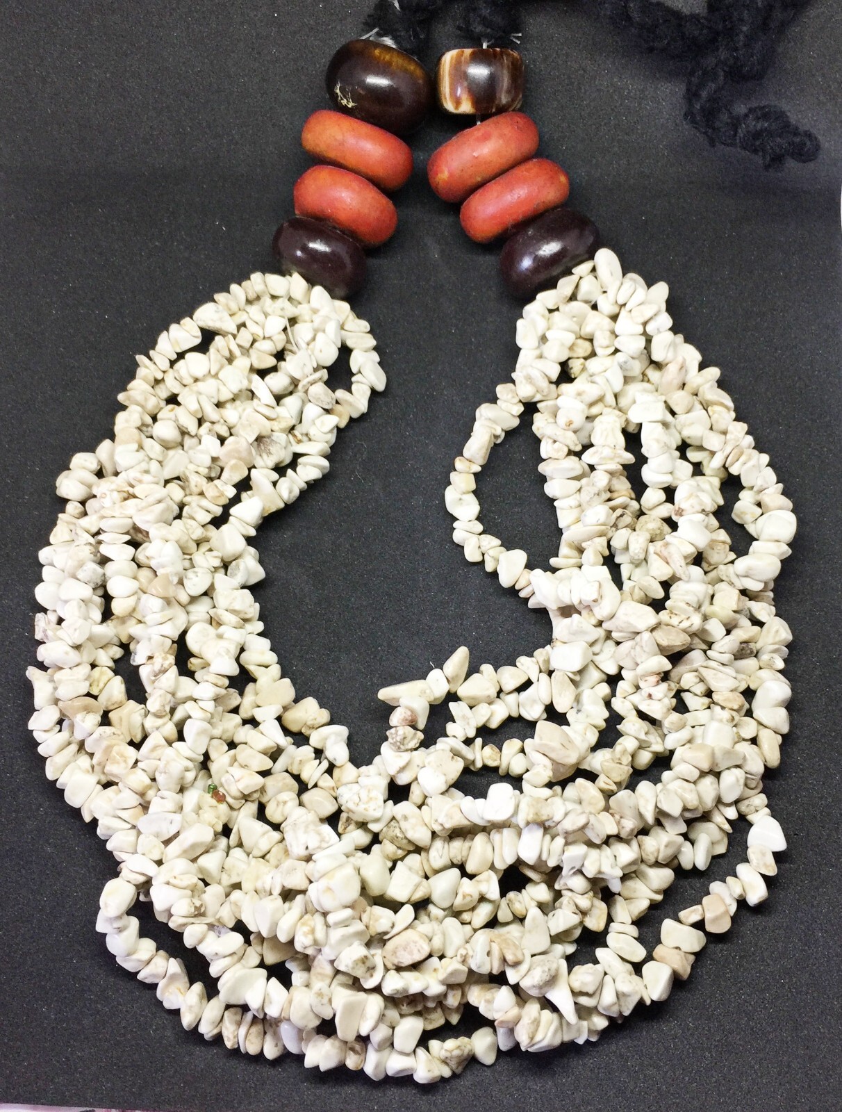 Authentic Handcrafted Berber Stone Necklace Jewelry Ethnic of Amazigh Treasure