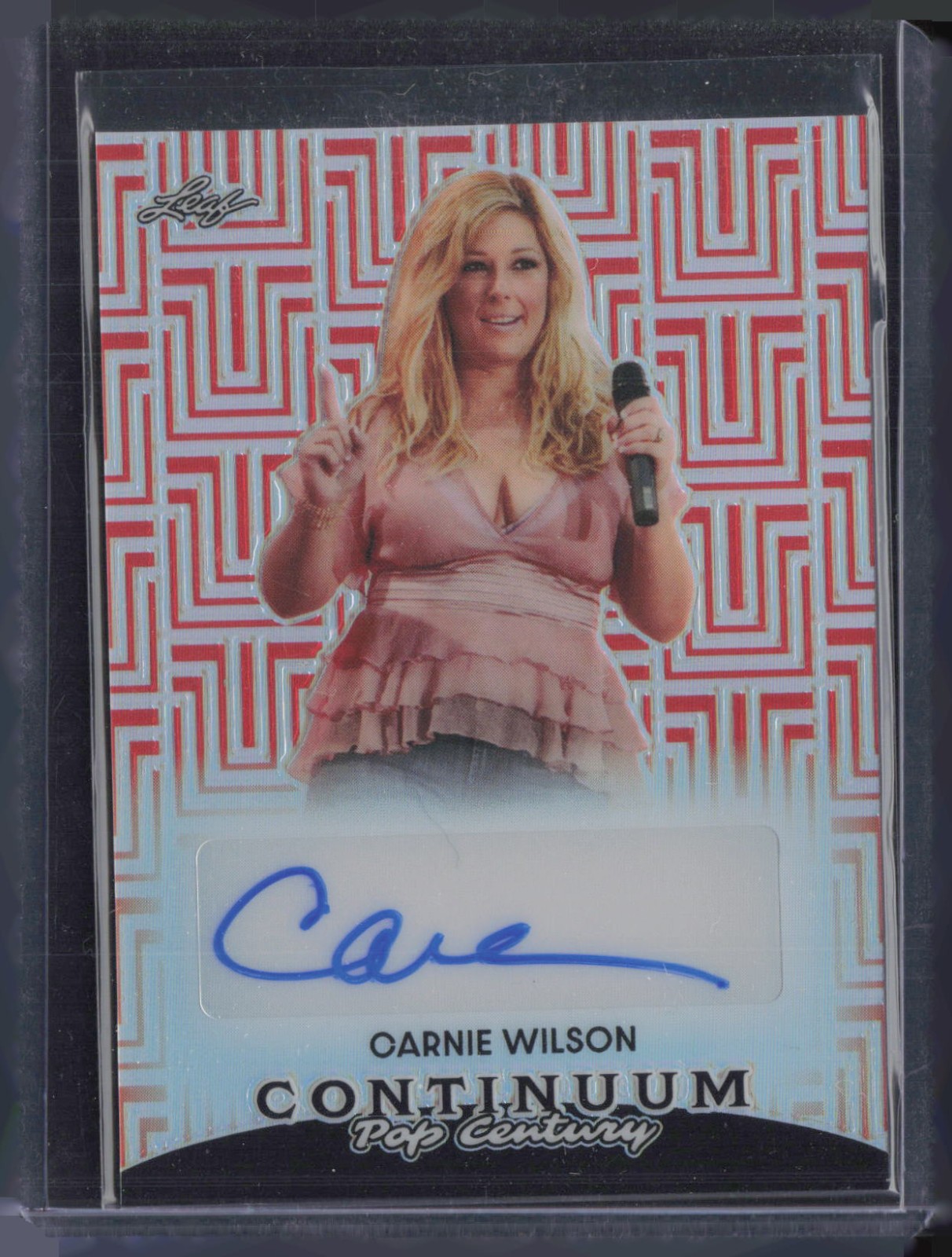 2023 Leaf Pop Century Continuum Red Carnie Wilson 32/49 Auto Autograph