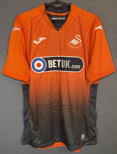 MEN'S FC SWANSEA CITY 2018/2019 AWAY SOCCER FOOTBALL SHIRT JERSEY MAILLOT SIZE S