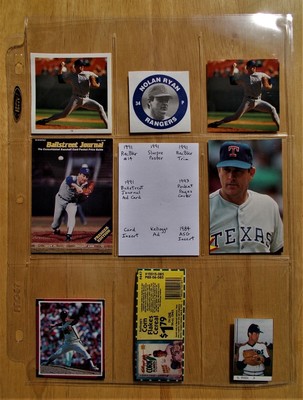 Nolan Ryan P3 1991 Topps Cracker Jack #1 Mini Card Photo Mint Oddball